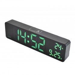 Ceas Digital DS-6625 Negru cu Led Verde Ceas Digital DS-6625 Negru cu Led Verde