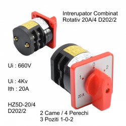 Comutator Rotativ 2 Came 1-0-2 / 20A - D202/2 Comutator Rotativ 2 Came 1-0-2 / 20A - D202/2