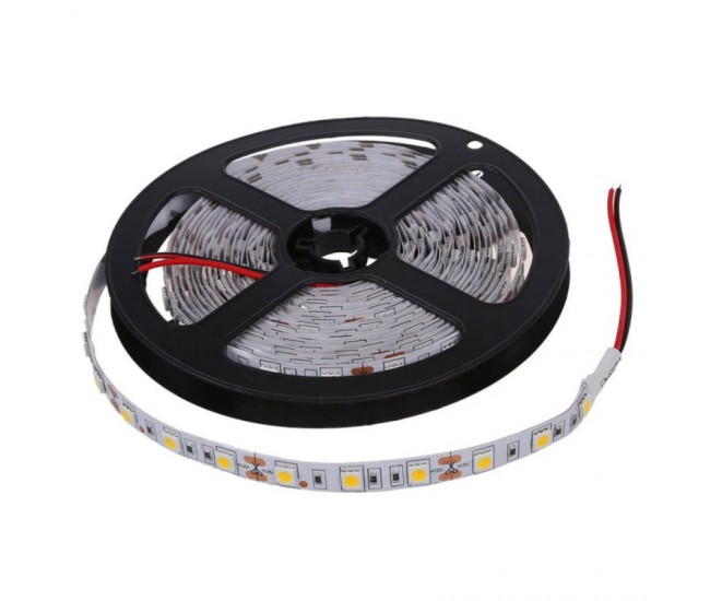 Banda Led 5050 - 12V Alb-Cald 60led/m IP20 - Rol/5m