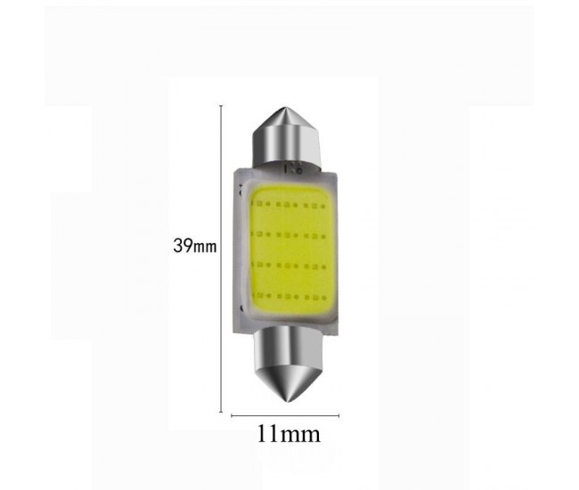 Led Auto 39mm Cob, Lumina Alba, 2buc/set