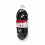 Prelungitor negru 3x1,5mm², lungime 10m, cu stecher si cupla cauciucata, 250V AC 10A, 2500W