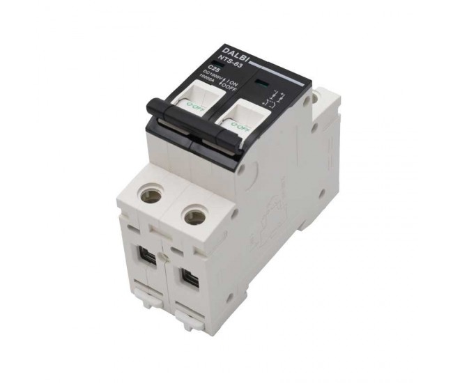 Siguranta MCB Fotovoltaica DC 1000V 2P 25A Curba C DALBI