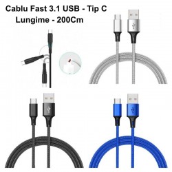 Cablu Usb Fast Charger 3.1 Tip C - 2m / CA-8553 Diverse Culori Cablu Usb Fast Charger 3.1 Tip C - 2m / CA-8553 Diverse Culori