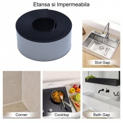 Banda de Etanșare Neagră 3,8 x 320 cm Banda de Etanșare Neagră 3,8 x 320 cm