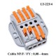 Conector Doza 4-4 pentru Cablu, LT-223/4