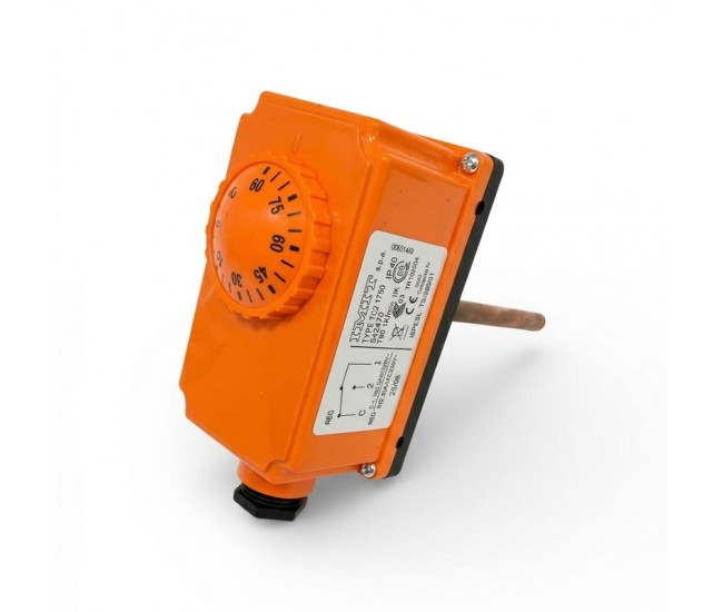 Termostat de Imersie Reglabil 0-90°C cu Sondă pentru Boiler 16A 250V – IMIT TC2 1750