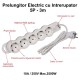 Prelungitor Electric cu Intrerupator, 5 Prize si Protectie Copii, Cablu 3x1mm / 3m