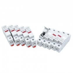 Suport Siguranta Fuzibila 10x38mm / DC 1000V Sistem Fotovoltaic - 10buc/set