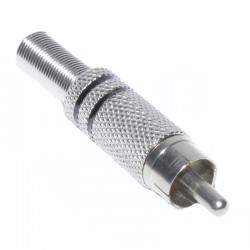 Mufa RCA Metal Tata Negru Mufa RCA Metal Tata Negru