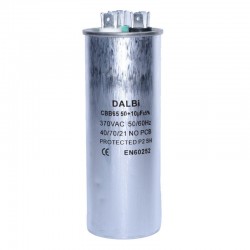 Condensator pt Aparate de Aer Conditionat 50 +10uf, 370V Condensator pt Aparate de Aer Conditionat 50 +10uf, 370V