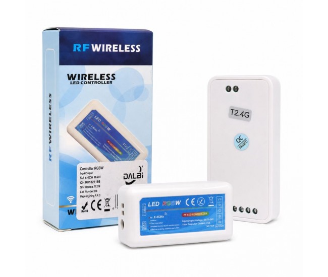 Controller LED Wireless RF 2.4G 12V-24V pentru Banda LED RGB RGBW DALBI