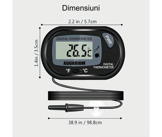 Termometru Digital de Acvariu -50˚C+70˚C