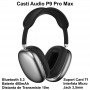 Casti Audio WiFi P9 Pro Max cu Bluetooth 5.3 / Negru