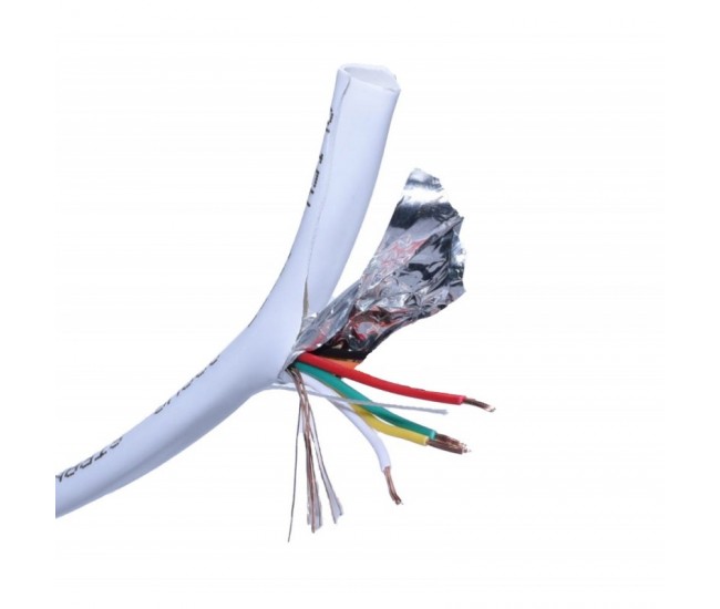 Cablu de Alarma 4x0,22mm/Rola 100m