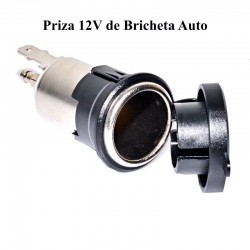 Priza 12V Bricheta Auto cu Capac Priza 12V Bricheta Auto cu Capac