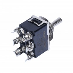 Intrerupator Basculat Dublu 6P cu Revenire / On-Of-On Intrerupator Basculat Dublu 6P cu Revenire / On-Of-On