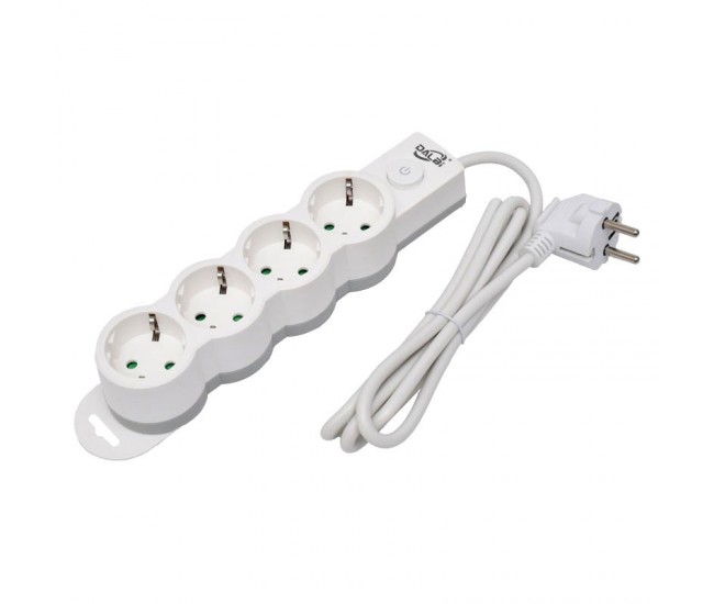 Prelungitor Electric cu Intrerupator, 4 Prize si Protectie Copii, Cablu 3x1mm / 5m