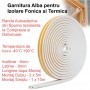 Garnitura Alba Autoadeziva de Etansare - Ferestre / Usi - 10m/Rol