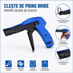 Cleste pentru Fixare si Taiere Bride Coliere Plastic 2,4-4,8mm DALBI