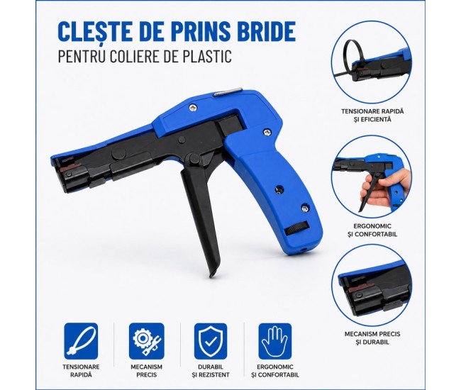 Cleste pentru Fixare si Taiere Bride Coliere Plastic 2,4-4,8mm DALBI
