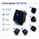 Intrerupator IRS KCD4 16A 250V cu Membrana Cauciuc si Lumina Albastra DALBI