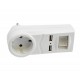 Triplu Stecher 1 Suco + 2 USB si Intrerupator