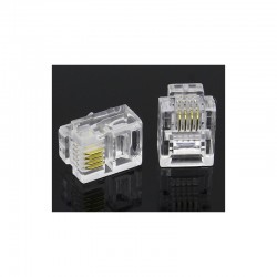 Mufa Telefon plastic RJ11 100b/set Mufa Telefon plastic RJ11 100b/set