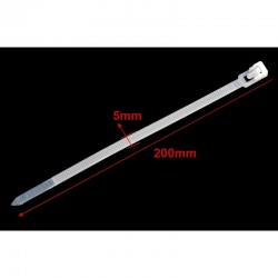 Colier de Plastic Reutilizabil 5x200mm Alb  - 100Buc/Set Colier de Plastic Reutilizabil 5x200mm Alb  - 100Buc/Set