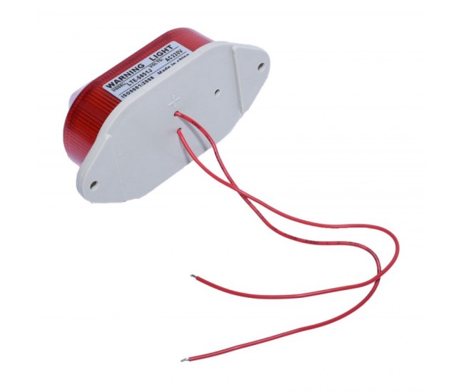 Lampa de Avertizare 220V Rosie, 5051J