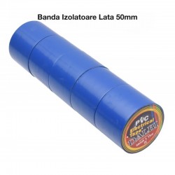 Banda Izolatoare Albastra din Pvc 50mm x 15m 5Buc/Set Banda Izolatoare Albastra din Pvc 50mm x 15m 5Buc/Set