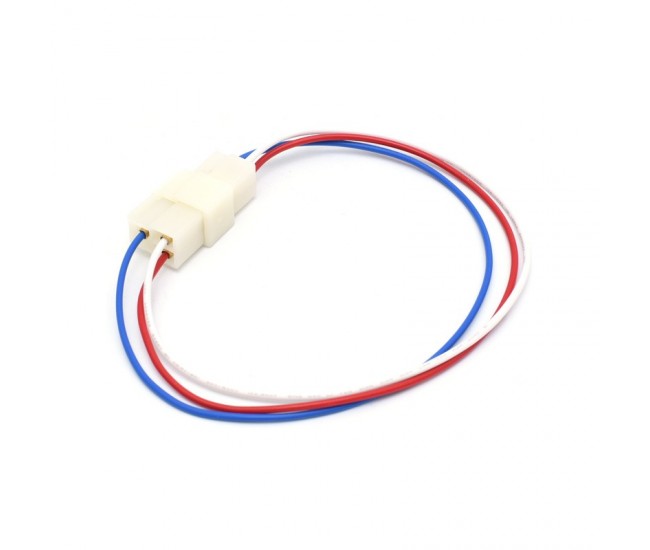 Conector Auto Mama-Tata 3 Pini cu Fire 30 cm, Papuci 6,3 mm