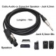 Cablu Audio Jack 6,3 tata MO - Spik-on Tata / 10m