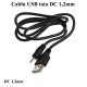 Cablu USB Tata-Mufa DC 1,2mm
