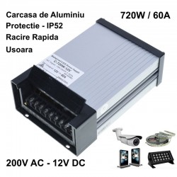 Sursa Alimentare de Exterior 12V-720W / 60A Sursa Alimentare de Exterior 12V-720W / 60A