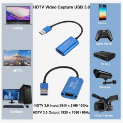 Placa Video Captura Hdmi - Usb 3.0 / HDTV Placa Video Captura Hdmi - Usb 3.0 / HDTV
