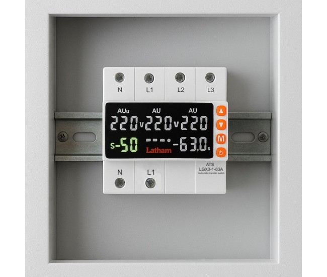 Protector Automat Trifazat 63A - ATS, Comutator Automat de Transfer cu Faza Prioritara / LGX3-1-63A