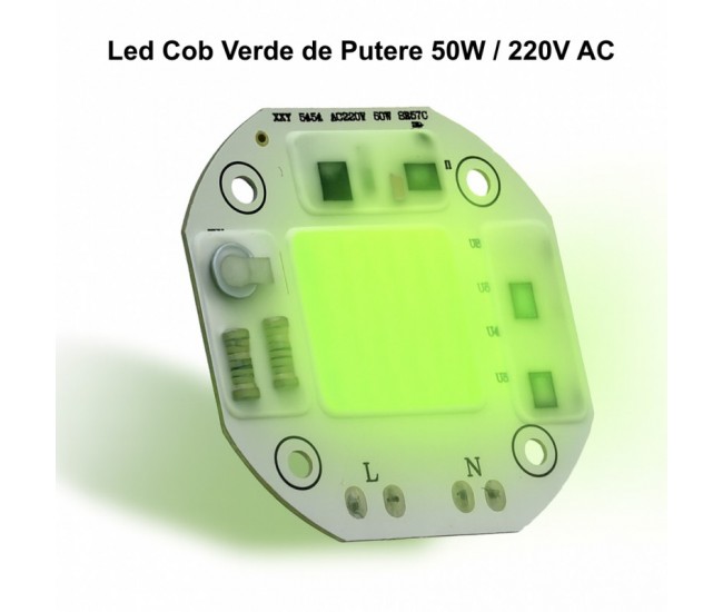 Pastila Led Cob 50W cu Lumina Verde, 220V AC  / XSY-5454