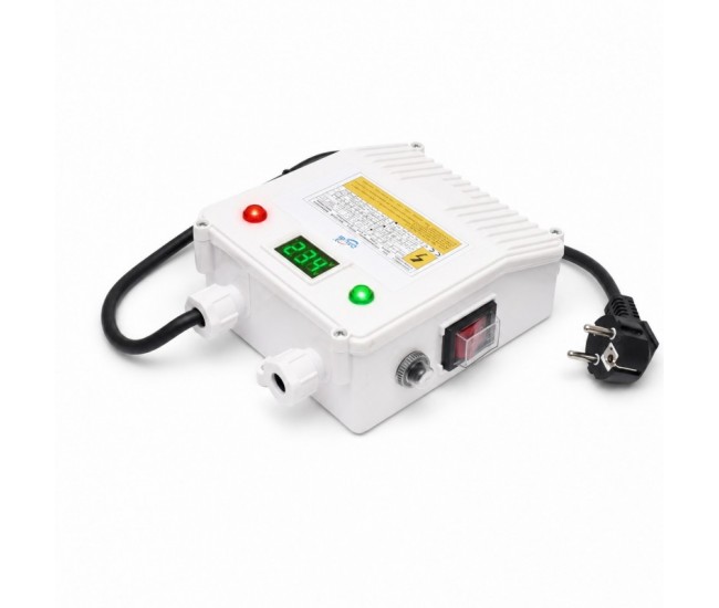Cutie Comanda Pompa Submersibila 1HP 30uF 220V cu Voltmetru Digital DALBI
