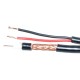 Cablu Coaxial RG6 + 2 X 0,75MM, Negru - 100M/ROL