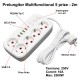 Prelungitor Multifunctional 5 prize - 2m cu 4 x USB 2,1A - PD si Intrerupator