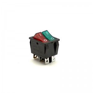 Comutator IRS ON-OFF Rosu/Verde KCD6 15A-250V