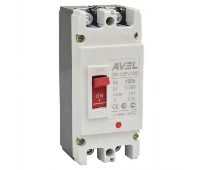 Intrerupator de Circuit Solar MCCB 2P-125A / 1000V DC