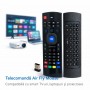 Telecomanda Universala Inteligenta Air Fly Mouse MX-3 cu Comanda Vocala, Wireless, pentru Smart TV, Android TV, PC si Proiector