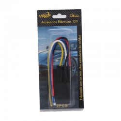 Releu Auto 12V 80A cu 5 Pini, Soclu si Fire de 16 cm