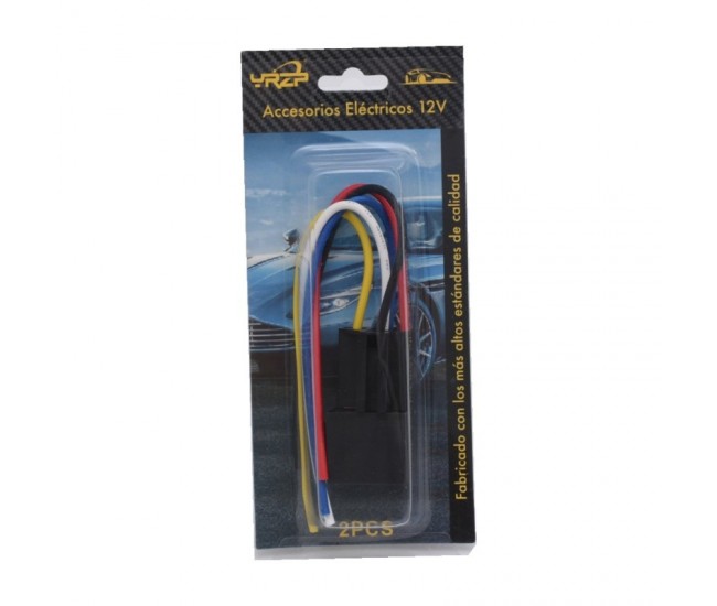 Releu Auto 12V 80A cu 5 Pini, Soclu si Fire de 16 cm