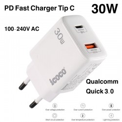 Incarcator Rapid PD 30W Tip C - Usb 3.0 Incarcator Rapid PD 30W Tip C - Usb 3.0