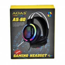 Casti Gaming cu Leduri RGB, Microfon si USB AS-60 Casti Gaming cu Leduri RGB, Microfon si USB AS-60