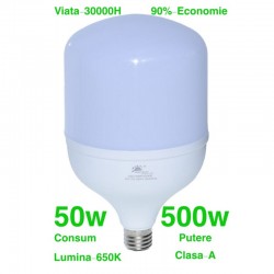 Bec Led de Putere 50W/6500K cu E27 Bec Led de Putere 50W/6500K cu E27