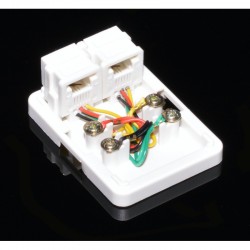 Priza Dubla de Telefon 2 x 6P4C Priza Dubla de Telefon 2 x 6P4C