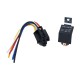 Releu Auto 12V 40A cu 5 Pini, Soclu si Fire de 16 cm